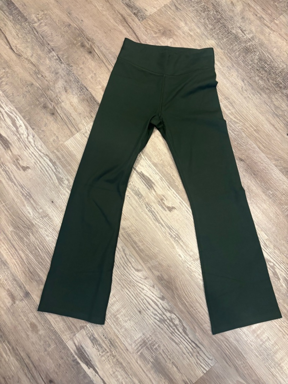 Pact Dark Green Flare Track Pants